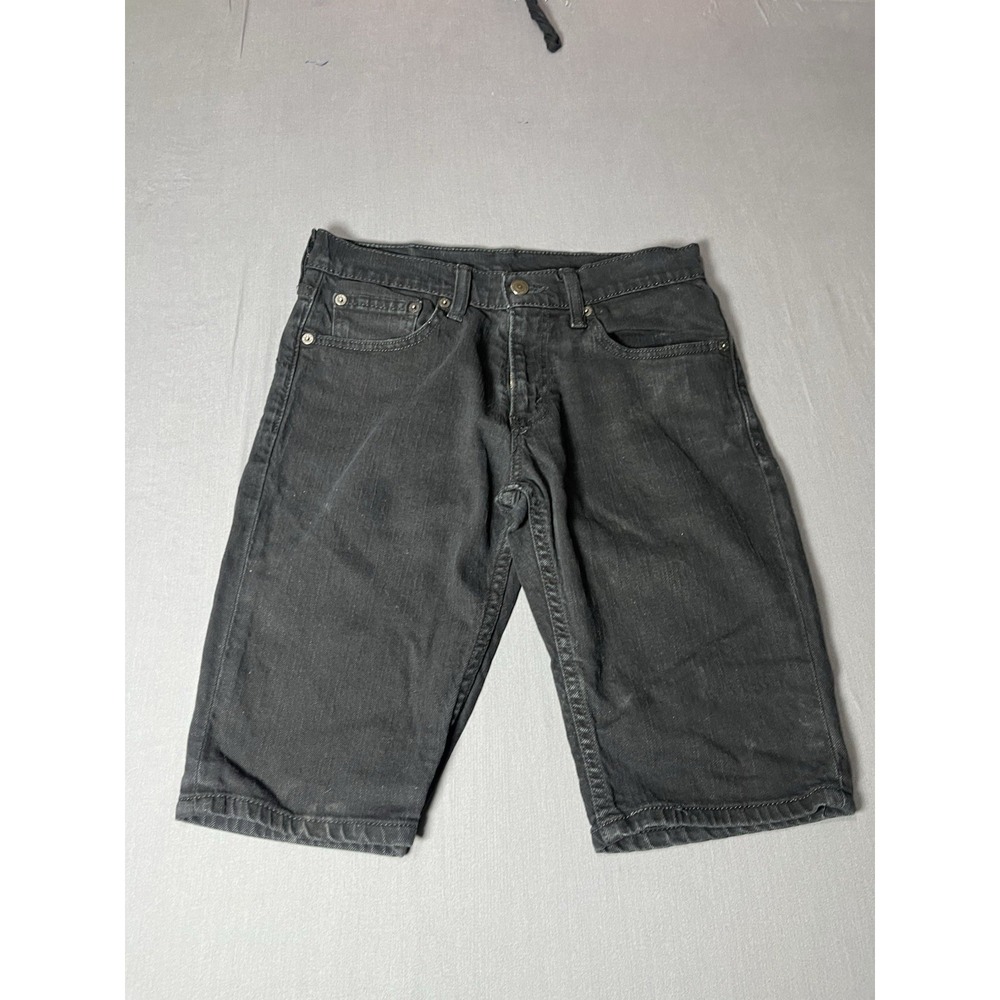 Levi's Mens Denim Shorts W29 Black Cotton